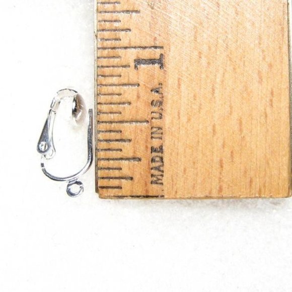Silver Earring Converters DIY Change Pierced Earrings to Comfortable Clip on - Picture 6 of 7